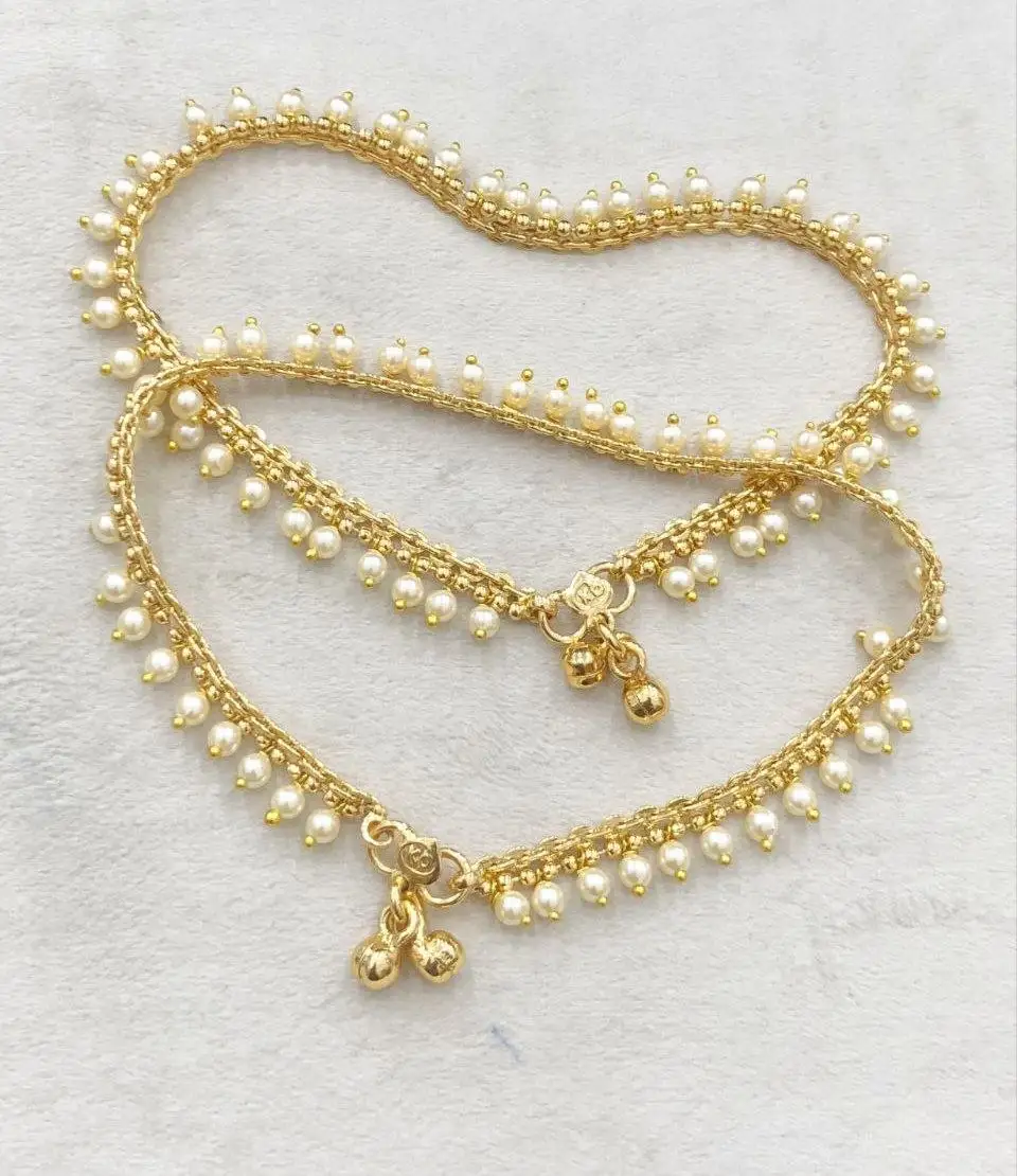 Pearl Tassel Anklets